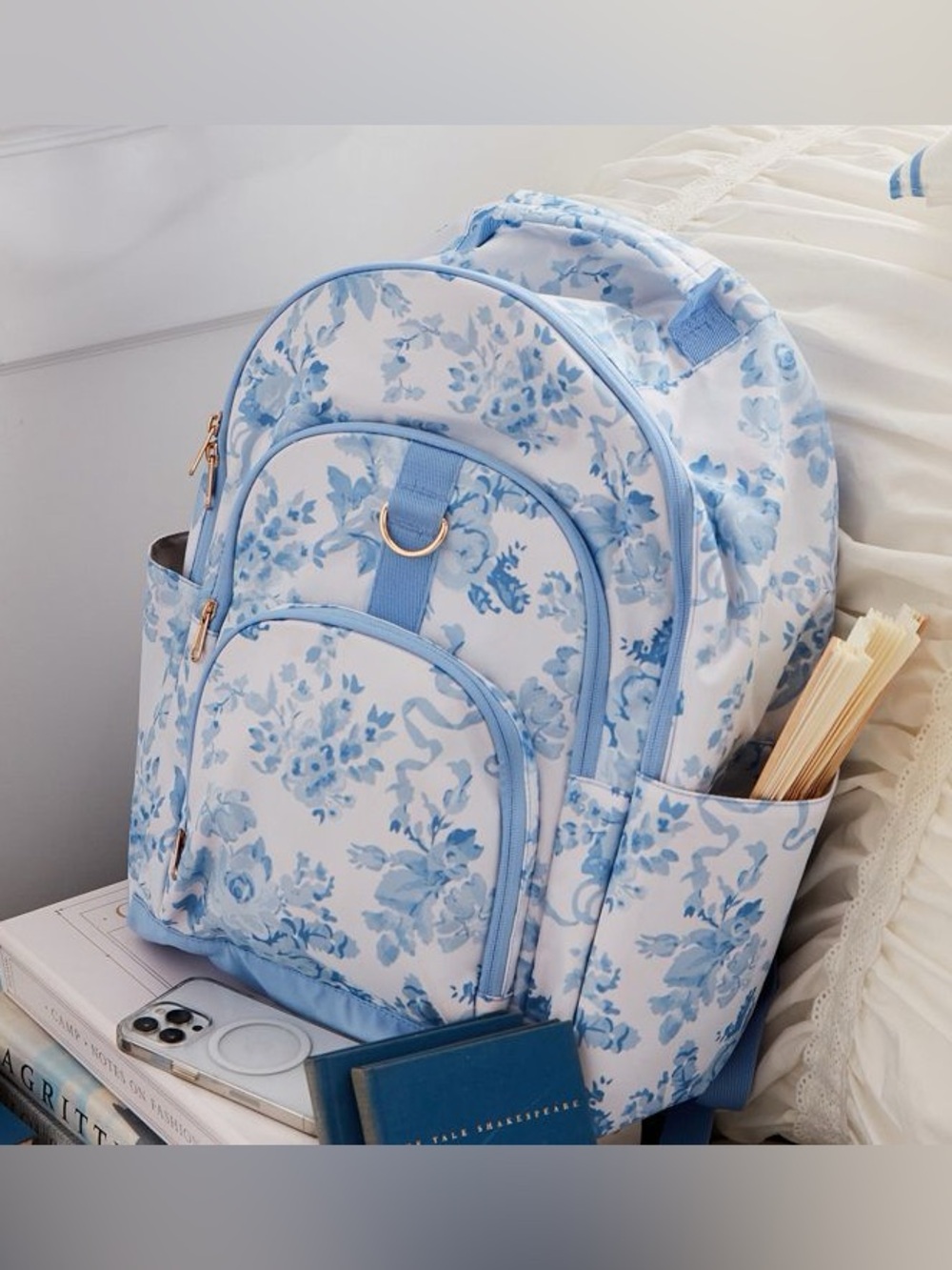 LoveShackFancy x Pottery Barn Teen Garden Party Recycled Backpack floral kids